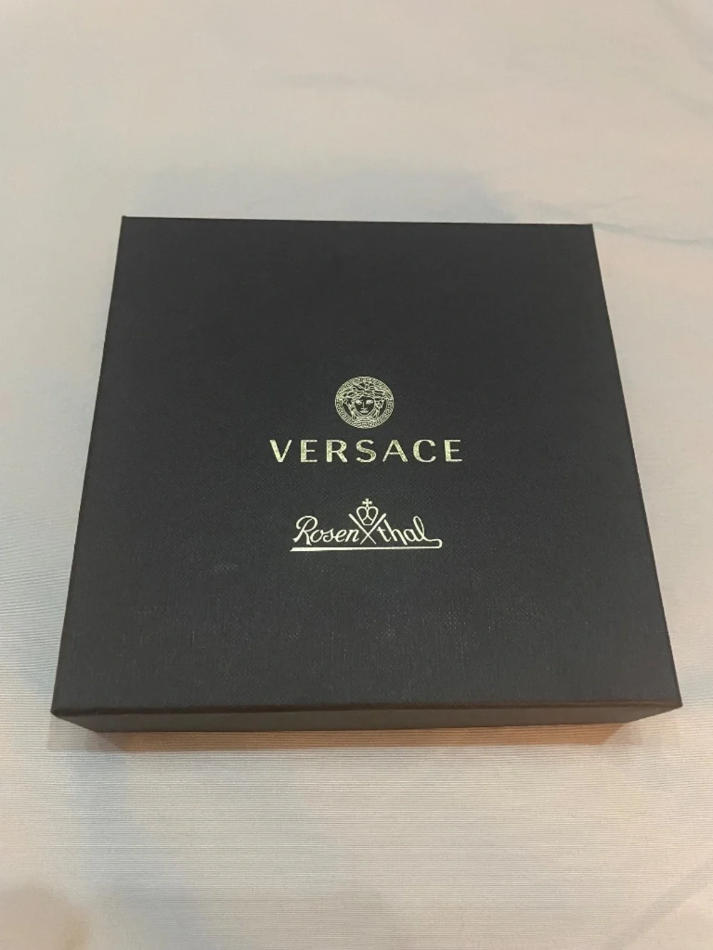 Versace Rosenthal Alphabet T Small Square Plate (12 cm)